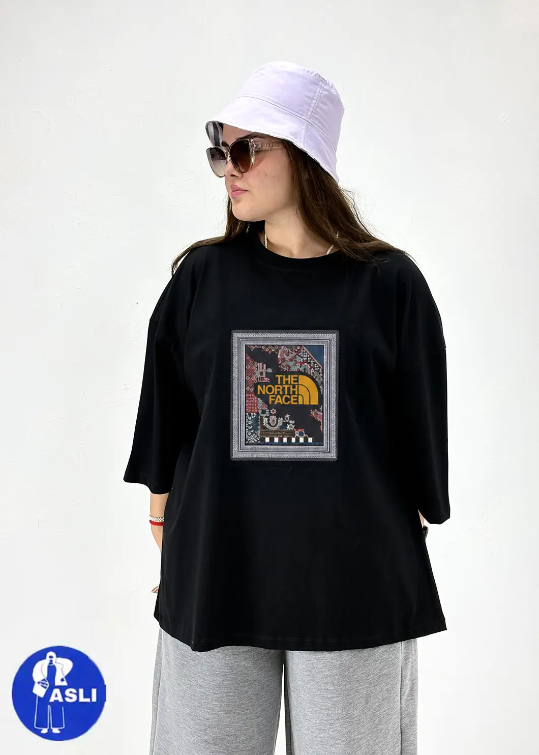 تیشرت باکسی سایز بزرگ the north face